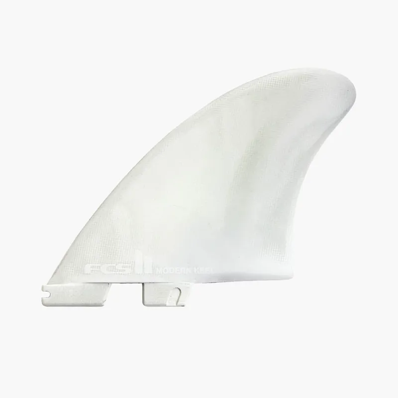FCS II Modern Keel PC Twin Fin White